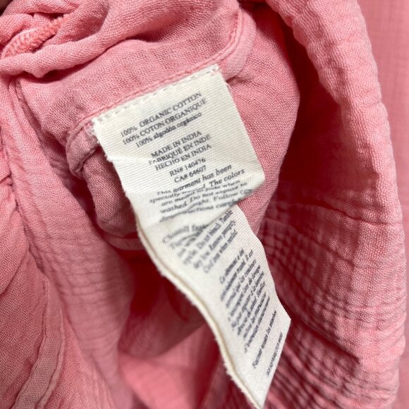 New Faherty Womens Dream Cotton Gauze Kasey Dress Casual Dress in Coral Size M - Picture 11 of 14